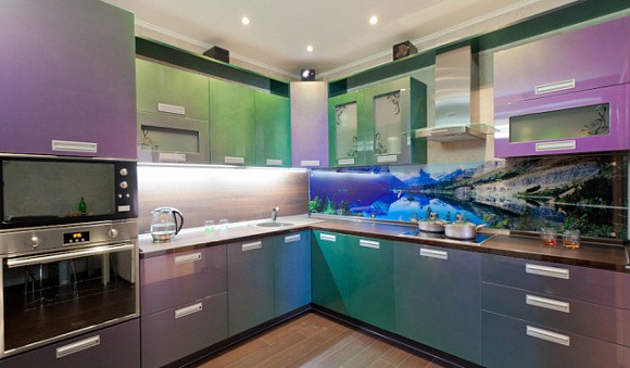 Фиолетовая кухня в Казани