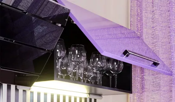 Фиолетовая кухня в Казани