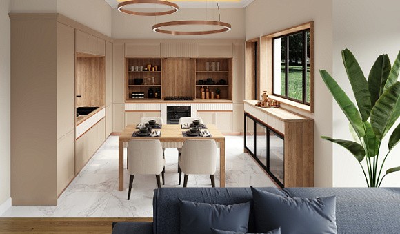 Светлая кухня в Арзамасе