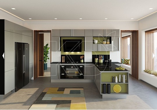 проект угловой кухни