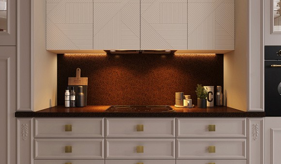 Светлая кухня в Екатеринбурге