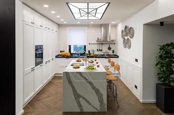 Фасады из массива ясеня для кухни