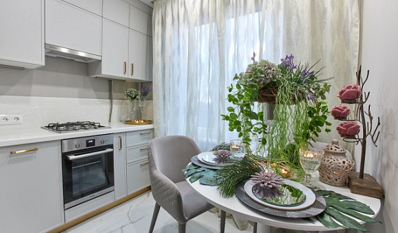 Светлая кухня в Арзамасе