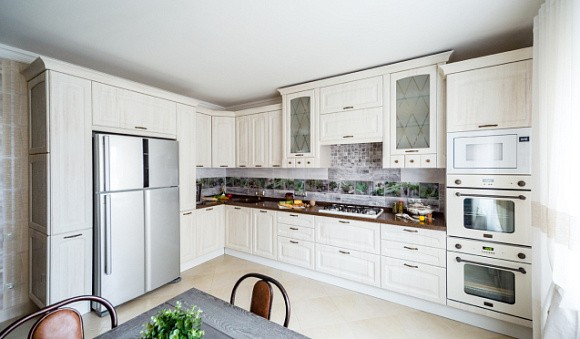 Бежевая кухня во Владивостоке