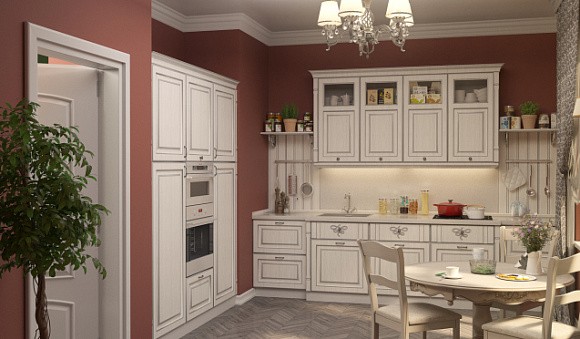 Светлая кухня в Екатеринбурге