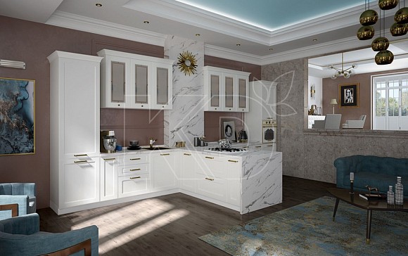 Современные белые кухни