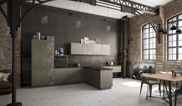 Серая кухня в Санкт-Петербурге