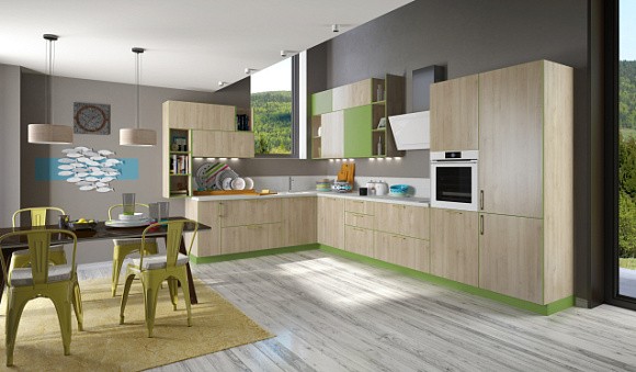 Коричневая кухня в Новосибирске