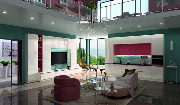 Бежевая кухня во Владивостоке