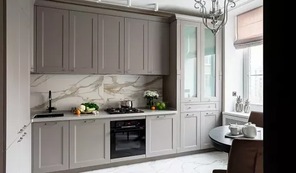 Серая кухня в Санкт-Петербурге