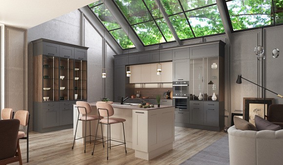 Коричневая кухня в Воронеже