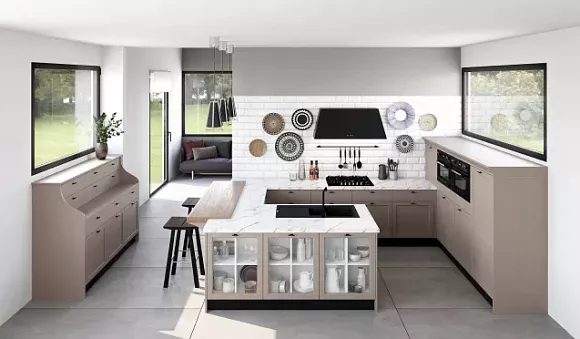 Бежевая кухня во Владивостоке