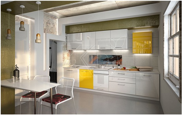 прямой кухонный гарнитур