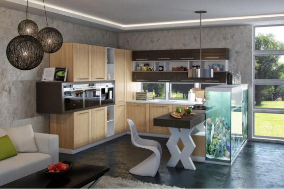 Варианты современных кухонных гарнитуров