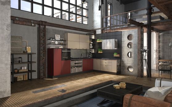 Кухни с вытяжкой