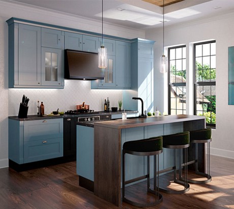 Кухня Эрика в голубом